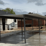 four post flat carport