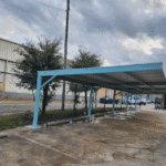 Cantilever carport