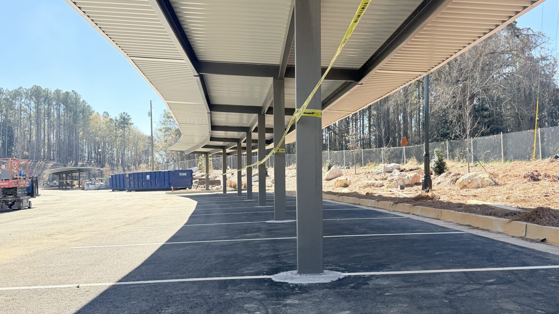 Single Post Flat Carport